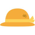 麦わら帽子（黄色いリボン）