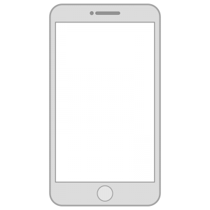 白いスマートフォン