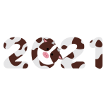 牛と2021年(茶色)