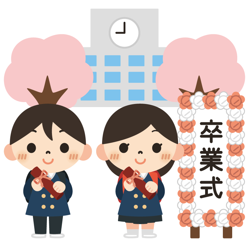 卒業式（立て看板）