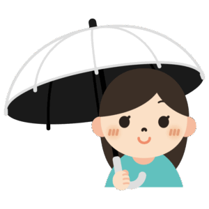 日傘をさしている人（女性）