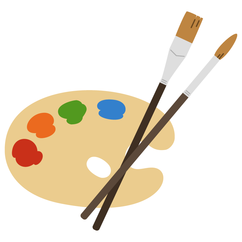 パレットと絵筆