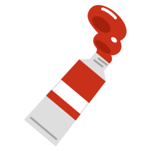 絵の具（赤色）